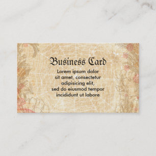 Spider Flower Wreath Business Card
