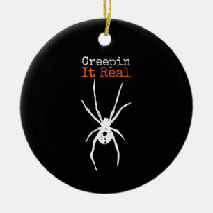 Spider G Funny Halloween Costume - Creepin It Real Ceramic Tree Decoration