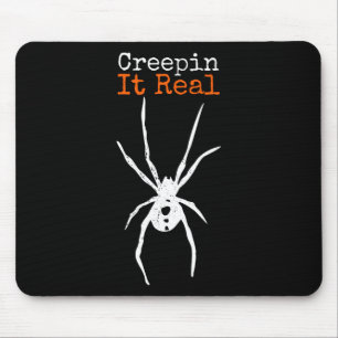Spider G Funny Halloween Costume - Creepin It Real Mouse Mat