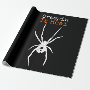 Spider G Funny Halloween Costume - Creepin It Real Wrapping Paper