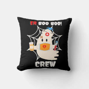 Spider Gift Boo Crew Nurse Halloween Cute Spider Cushion