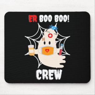 Spider Gift Boo Crew Nurse Halloween Cute Spider Mouse Mat