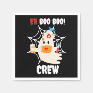 Spider Gift Boo Crew Nurse Halloween Cute Spider Napkin