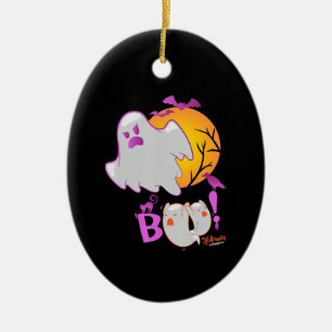 Spider Gift Boo Ghost Bats Spider Creepy Halloween Ceramic Tree Decoration