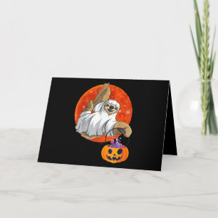 Spider Gift Boo Halloween With Pumpkin Card