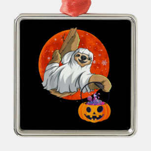 Spider Gift Boo Halloween With Pumpkin Metal Tree Decoration
