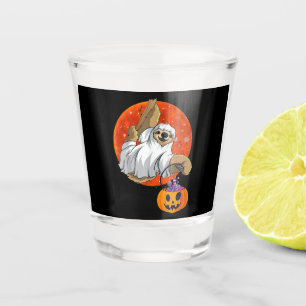 Spider Gift Boo Halloween With Pumpkin Shot Glass