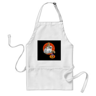 Spider Gift Boo Halloween With Pumpkin Standard Apron