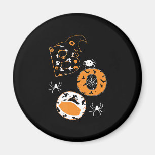 Spider Gift Boo Mask Spider Witch Hat Pumpkin Magnet