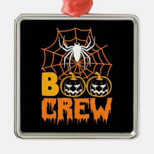 Spider Gift Boo Pumpkin Halloween Spider Boo Crew Metal Tree Decoration