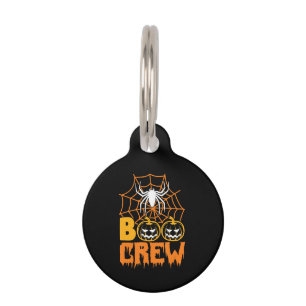 Spider Gift Boo Pumpkin Halloween Spider Boo Crew Pet Tag