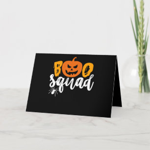 Spider Gift   Boo Squad - Pumpkin Spider Halloween Card