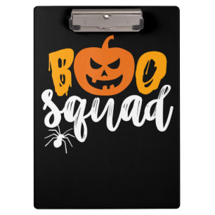 Spider Gift Boo Squad - Pumpkin Spider Halloween Clipboard