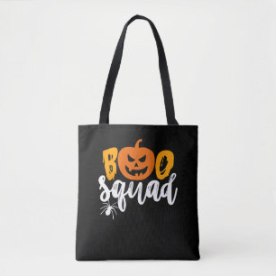 Spider Gift   Boo Squad - Pumpkin Spider Halloween Tote Bag