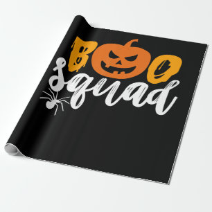 Spider Gift Boo Squad - Pumpkin Spider Halloween Wrapping Paper