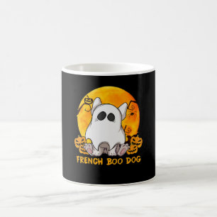 Spider Gift French Boo Bulldog With Pumpkin Spider Coffee Mug