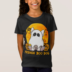 Spider Gift French Boo Bulldog With Pumpkin Spider T-Shirt