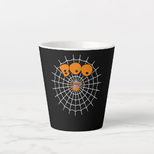 Spider Gift Funny Boo Spider Web Halloween Latte Mug