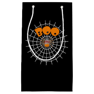 Spider Gift Funny Boo Spider Web Halloween Small Gift Bag