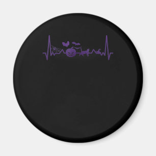 Spider Gift   Funny Heartbeat Line Halloween Magnet
