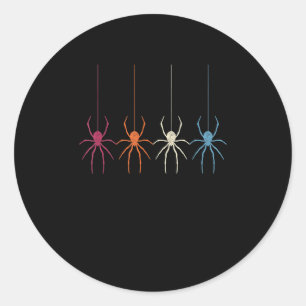 Spider Gift Halloween 2020 Vintage Spider Web Classic Round Sticker