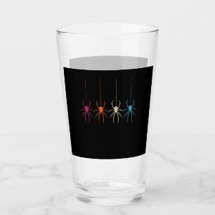 Spider Gift Halloween 2020 Vintage Spider Web Glass