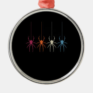 Spider Gift Halloween 2020 Vintage Spider Web Metal Tree Decoration