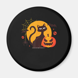 Spider Gift Halloween Black Cat Spider Pumpkin Magnet