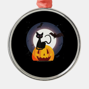 Spider Gift Halloween Black Cat Spider Pumpkin Metal Tree Decoration