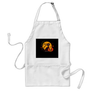 Spider Gift Halloween Black Cat Spider Pumpkin Standard Apron