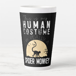 Spider Gift Halloween Human Costume Spider Latte Mug