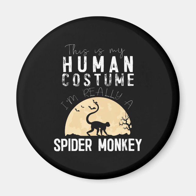 Spider Gift | Halloween Human Costume Spider Magnet (Front)