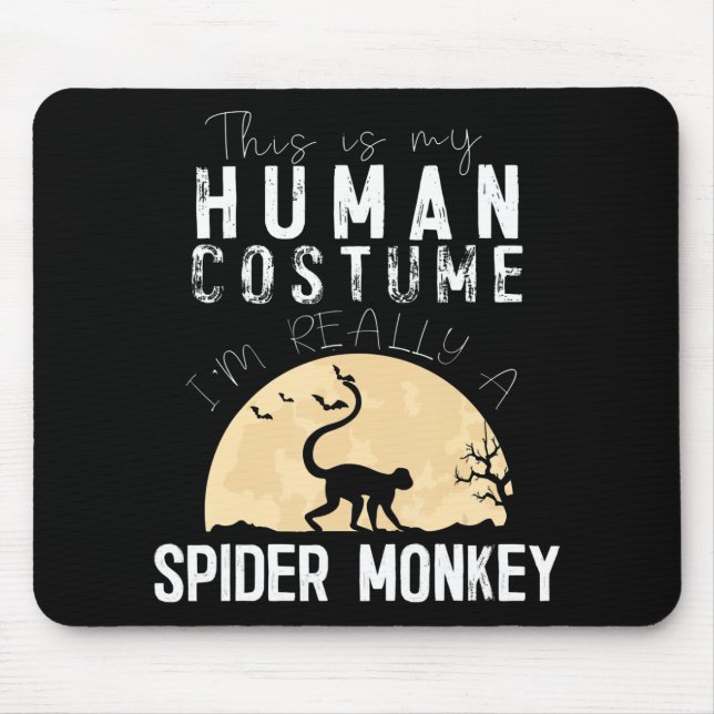 Spider Gift | Halloween Human Costume Spider Mouse Mat (Front)
