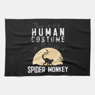 Spider Gift Halloween Human Costume Spider Tea Towel