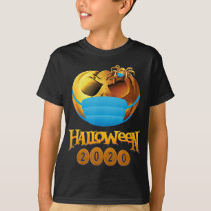 Spider Gift Halloween Pumpkin And Spider Mask T-Shirt
