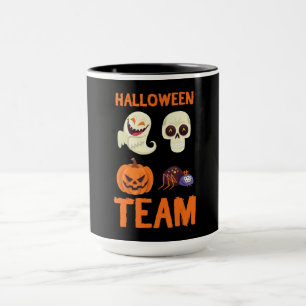 Spider Gift Halloween Team Pumpkin Ghost Spider Mug