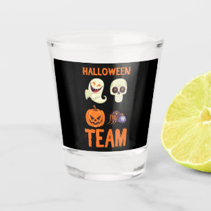 Spider Gift   Halloween Team Pumpkin Ghost Spider Shot Glass