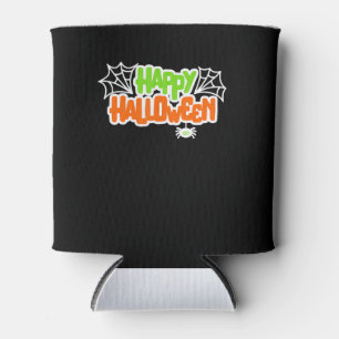 Spider Gift Happy Halloween Colourful Cute Spide Can Cooler
