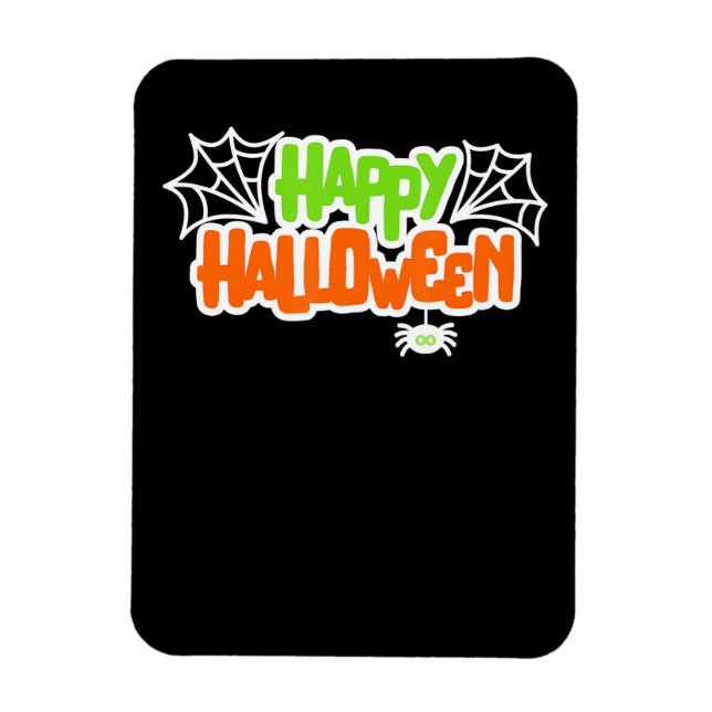 Spider Gift | Happy Halloween Colourful Cute Spide Magnet (Vertical)