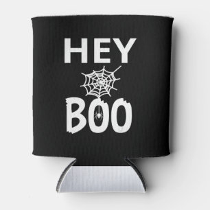 Spider Gift Hey Boo Halloween Funny Spider Web Can Cooler