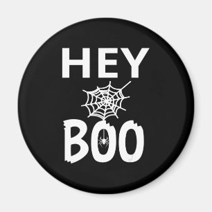 Spider Gift   Hey Boo Halloween Funny Spider Web Magnet