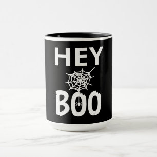 Spider Gift Hey Boo Halloween Funny Spider Web Mug
