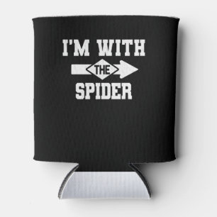 Spider Gift I'm With The Spider Costume Matching Can Cooler