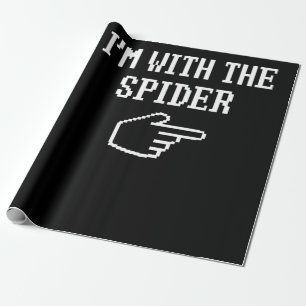 Spider Gift   I'm With The Spider Costume Matching Wrapping Paper