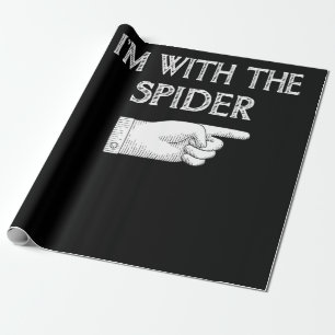 Spider Gift I'm With The Spider Costume Matching Wrapping Paper