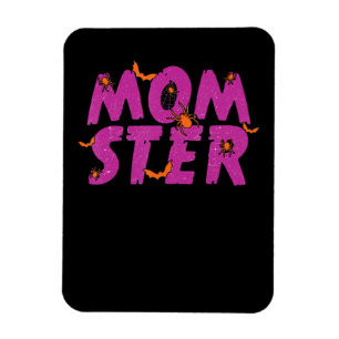 Spider Gift MOMSTER Spider Net And Bat Halloween Magnet