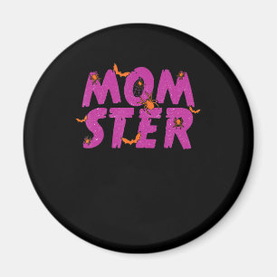 Spider Gift MOMSTER Spider Net And Bat Halloween Magnet