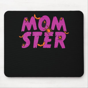Spider Gift MOMSTER Spider Net And Bat Halloween Mouse Mat