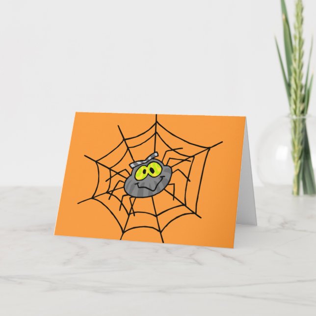 Spider Halloween card (Front)
