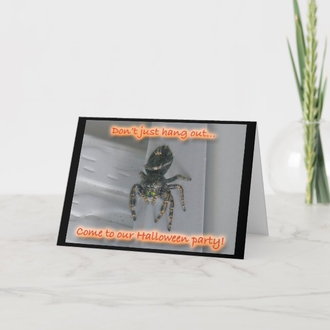 Spider Halloween Invitation (Front)